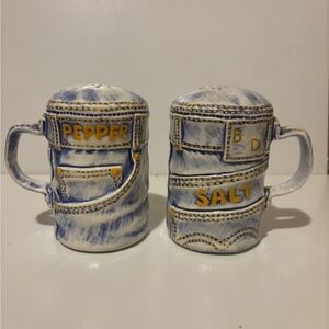 Denim Style Salt and Pepper Shaker Set
